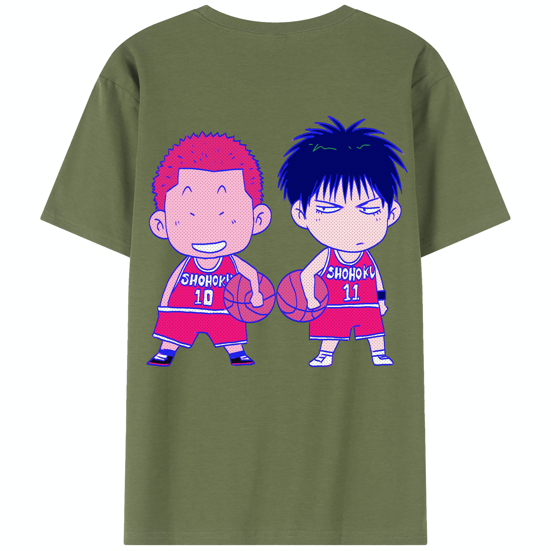 （画像用） SLAM DUNK／スラムダンク 綿100％半袖Tシャツ（背面プリント）